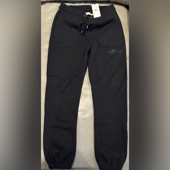 MAISON KITSUNE Pants - Maison Kitsuné RUE RICHELIEU DRAWSTING REGULAR JOG PANTS W Small